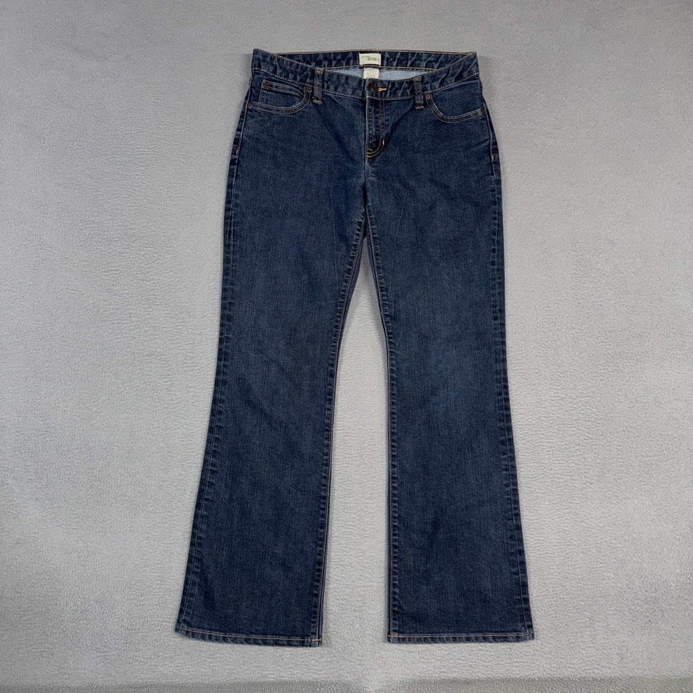 Gap Jeans Womens 8 Blue Low Rise Curvy Flare Stretch Denim Cotton Blend 1969